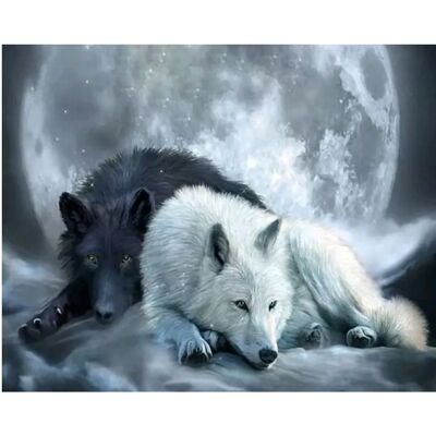 DIAMENTOWA PASJA Haft Diamentowy Obraz Diamentowy Mozaika Diamentowa WILKI ZWIERZĘTA DIAMENTOWA PASJA Haft Diamentowy Obraz Diamentowy Mozaika Diamentowa WILKI ZWIERZĘTA