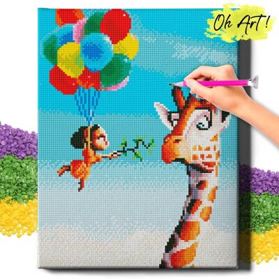 Diamond Painting 5D Z Ramą Żyrafa I Dziewczynka Haft Diamentowy 30X40 Mozaika Zwierzęta Dla Dzieci Oh Art! Diamond Painting 5D Z Ramą Żyrafa I Dziewczynka Haft Diamentowy 30X40 Mozaika Zwierzęta Dla Dzieci Oh Art!
