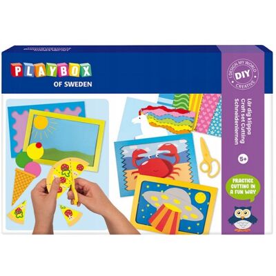 Playbox DIY Duży zestaw do nauki wycinania z nożyczkami 5+ Playbox DIY Duży zestaw do nauki wycinania z nożyczkami 5+