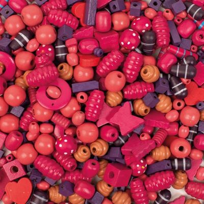Playbox DIY Koraliki drewniane MAKRAMA MIX RÓŻ FIOLET250 g Playbox DIY Koraliki drewniane MAKRAMA MIX RÓŻ FIOLET250 g