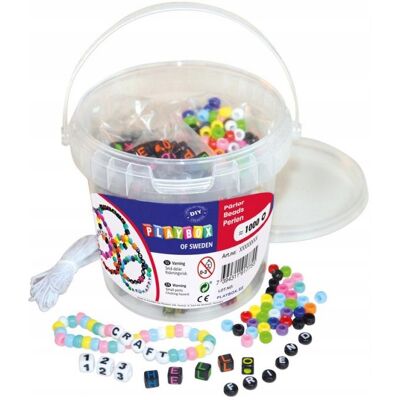 Inny producent DIY Zest do robienia bransoletek koraliki 1000 szt Inny producent DIY Zest do robienia bransoletek koraliki 1000 szt