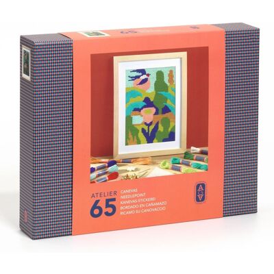 Djeco Zestaw artystyczny dla dorosłych Atelier 65 Haft gobelinowy Djeco Zestaw artystyczny dla dorosłych Atelier 65 Haft gobelinowy