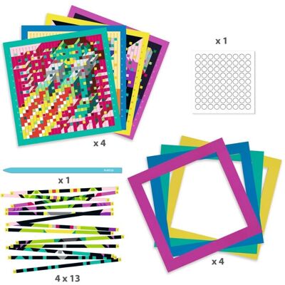 Zestaw do Tkania z Papieru Invaders UFO i Obcy - Djeco Zestaw do Tkania z Papieru Invaders UFO i Obcy - Djeco