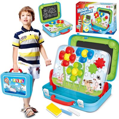 Lean Toys DLA DZIECI KREATYWNA TABLICA MOZAIKA Z KREDEK Lean Toys DLA DZIECI KREATYWNA TABLICA MOZAIKA Z KREDEK