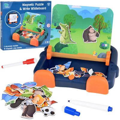 Lean Toys DLA MAŁYCH ARTYSTÓW TABLICA MAGNETYCZNA 2W1 Lean Toys DLA MAŁYCH ARTYSTÓW TABLICA MAGNETYCZNA 2W1