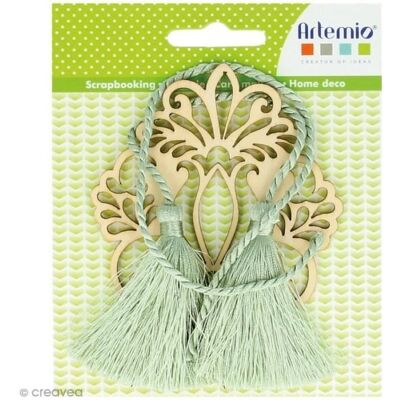 Artemio Drewniany kształt do dekoracji i frędzli - Barokowy medalion kwiatowy - 8,5 cm Drewniany zestaw sylwetek do scrapbookingu, tworzenia kartek i Artemio Drewniany kształt do dekoracji i frędzli - Barokowy medalion kwiatowy - 8,5 cm Drewniany zestaw sylwetek do scrapbookingu, tworzenia kartek i