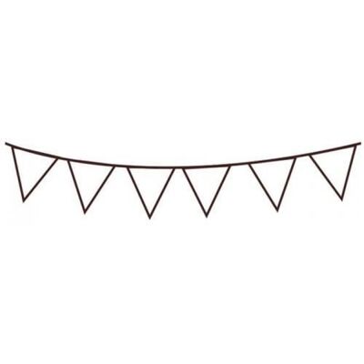 Inny producent Drewniany stempel i pieczątka do udekorowania swoich dzieł girlandą proporczyków do wypełnienia lub pokolorowania. 7,2 x 3,2 cm Inny producent Drewniany stempel i pieczątka do udekorowania swoich dzieł girlandą proporczyków do wypełnienia lub pokolorowania. 7,2 x 3,2 cm