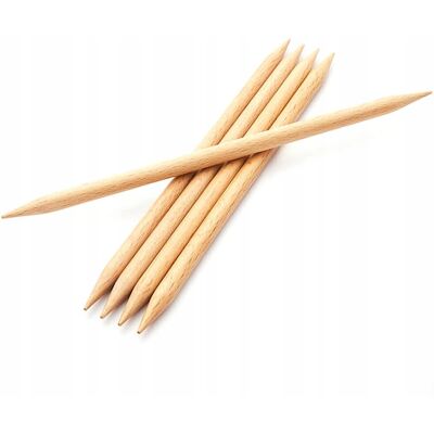 KnitPro - Basix Birch Sock Needles - Brzoza - 20 cm - Knitting Needle KnitPro - Basix Birch Sock Needles - Brzoza - 20 cm - Knitting Needle
