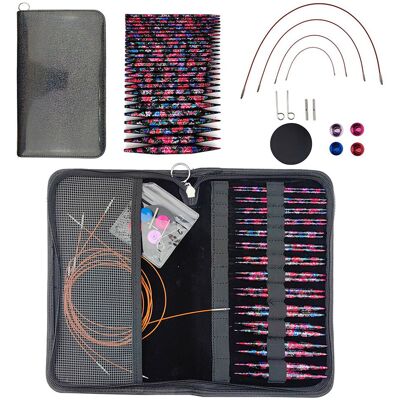 Craftec Druty Na Żyłce Z Wymiennymi Końcówkami Żyłkami Wymienne Aluminiowe Zestaw 3 - 10 Mm W Etui Craftec Druty Na Żyłce Z Wymiennymi Końcówkami Żyłkami Wymienne Aluminiowe Zestaw 3 - 10 Mm W Etui
