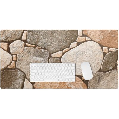 Tulup Duża mata na biurko z nadrukiem – Winyl ochrona i styl w jednym - Kamienie mozaika 90x45 cm Tulup Duża mata na biurko z nadrukiem – Winyl ochrona i styl w jednym - Kamienie mozaika 90x45 cm