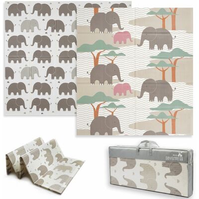 Dwustronna mata piankowa dla dzieci Severno Kids Savanna 180x200 cm Dwustronna mata piankowa dla dzieci Severno Kids Savanna 180x200 cm