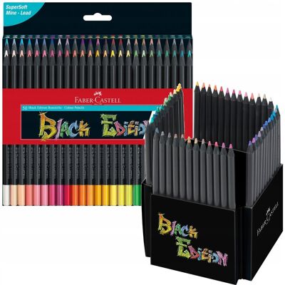 Faber-Castell Kredki Trój. Czarne Drewno 50 Kol Faber-Castell Kredki Trój. Czarne Drewno 50 Kol