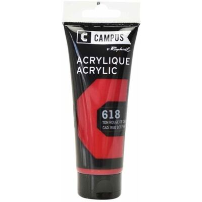 Inny producent Farba akrylowa 100 ml - Ciemna Czerwień Kadmowa nr 618 Inny producent Farba akrylowa 100 ml - Ciemna Czerwień Kadmowa nr 618