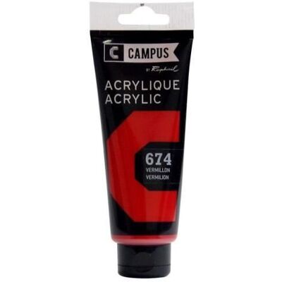 Inny producent Farba akrylowa Campus by Raphael 674 Vermilion 100 ml Inny producent Farba akrylowa Campus by Raphael 674 Vermilion 100 ml