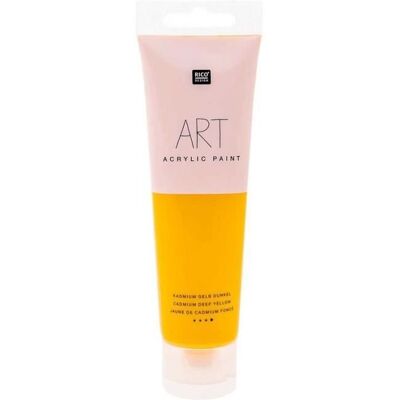 Rico Design Farba akrylowa - Ciemna żółć kadmowa - 100 ml Rico Design Farba akrylowa - Ciemna żółć kadmowa - 100 ml