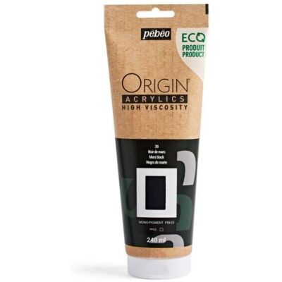 PEBEO Farba akrylowa - Czarny Mars - 39 - Wysoka lepkość - Pébéo - Akryle Origin - 240ml PEBEO Farba akrylowa - Czarny Mars - 39 - Wysoka lepkość - Pébéo - Akryle Origin - 240ml