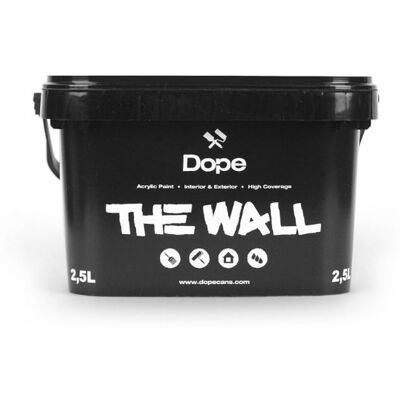 DOPE CANS Farba akrylowa Dope the Wall Czarna 2,5L DOPE CANS Farba akrylowa Dope the Wall Czarna 2,5L