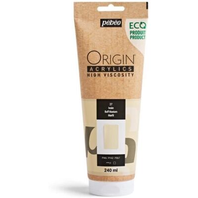 PEBEO Farba akrylowa - Kość słoniowa - 27 - Wysoka lepkość - Pébéo - Akryle Origin - 240ml PEBEO Farba akrylowa - Kość słoniowa - 27 - Wysoka lepkość - Pébéo - Akryle Origin - 240ml