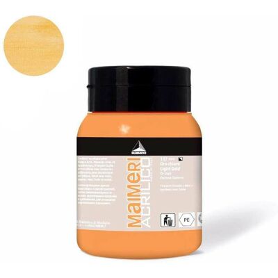 Inny producent Farba akrylowa Light gold 137 500ml Maimeri Acrilico Inny producent Farba akrylowa Light gold 137 500ml Maimeri Acrilico