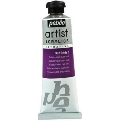 Pebeo - Artist Acrylics Extrafein - Jasne fioletowy kobalt imitacja - 37 ml Pebeo - Artist Acrylics Extrafein - Jasne fioletowy kobalt imitacja - 37 ml