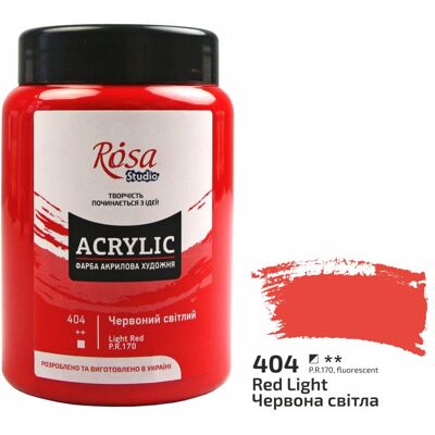 Farba akrylowa Rosa Studio Deep Red 400 ml 404 Farba akrylowa Rosa Studio Deep Red 400 ml 404