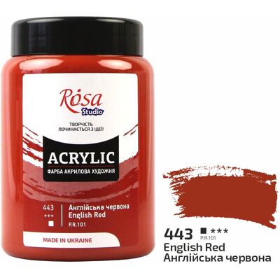 Farba akrylowa Rosa Studio English Red 400 ml 443 Farba akrylowa Rosa Studio English Red 400 ml 443