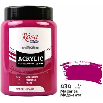 Farba akrylowa Rosa Studio Magenta 400 ml 434 Farba akrylowa Rosa Studio Magenta 400 ml 434