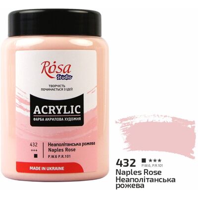 Farba akrylowa Rosa Studio Naples Rose 400 ml 432 Farba akrylowa Rosa Studio Naples Rose 400 ml 432