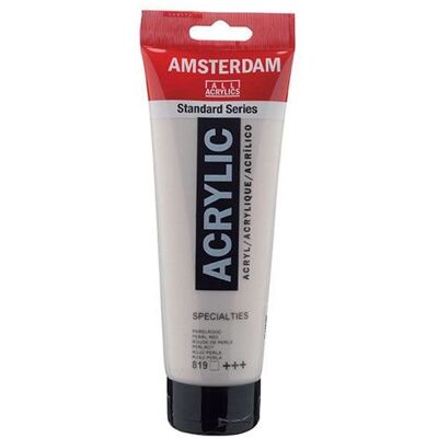Farba akrylowa w tubie - Czerwony perłowy - 819 - Amsterdam - 250ml Farba akrylowa w tubie - Czerwony perłowy - 819 - Amsterdam - 250ml