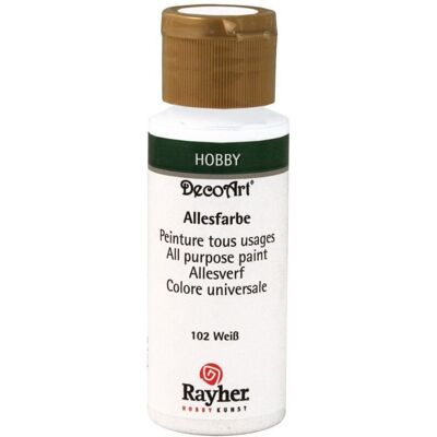 Rayher Biała Farba Akrylowa - 59ml - Uniwersalna - Farba Akrylowa Rayher Biała Farba Akrylowa - 59ml - Uniwersalna - Farba Akrylowa