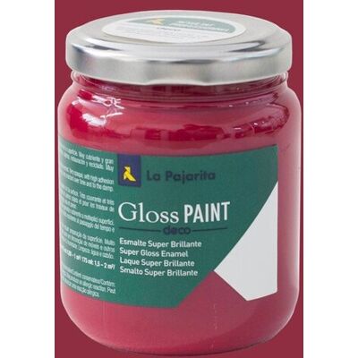 La Pajarita Farba błyszcząca, czerwony cesarz, 175 ml La Pajarita Farba błyszcząca, czerwony cesarz, 175 ml