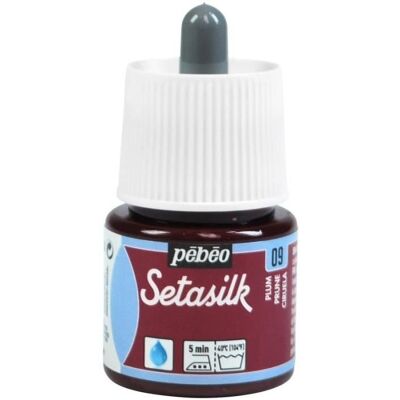 PEBEO Farba do jedwabiu - Pébéo - Setasilk - 45 ml - Kolor śliwkowy - Tekstylia Mieszane PEBEO Farba do jedwabiu - Pébéo - Setasilk - 45 ml - Kolor śliwkowy - Tekstylia Mieszane