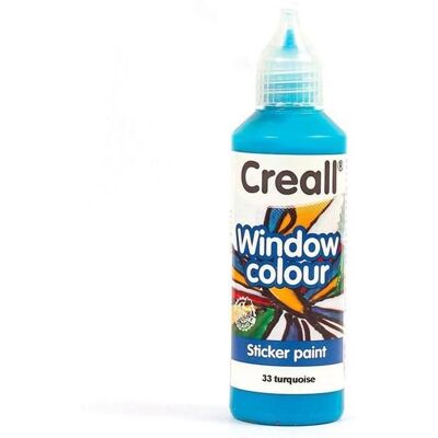 Farba do okien Creall Glass 80 ml - błękitna turkusowa Farba do okien Creall Glass 80 ml - błękitna turkusowa