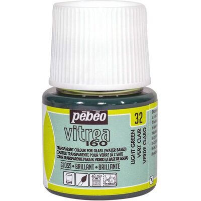 Farba do szkła - PEBEO - V160 - 45 ml - Efekt błyszczący - Jasnozielony Farba do szkła - PEBEO - V160 - 45 ml - Efekt błyszczący - Jasnozielony