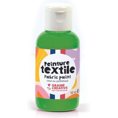 Graine Créative Zielona Farba na Tekstylia - 50 ml Graine Créative Zielona Farba na Tekstylia - 50 ml
