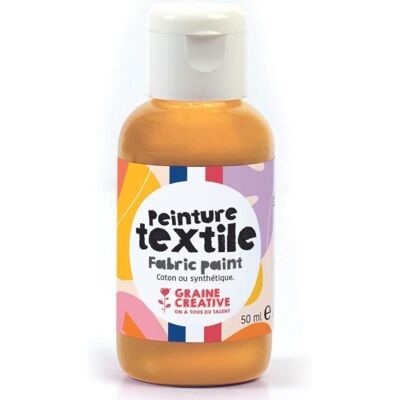 Inny producent Farba do tekstyliów 50 ml - złota Inny producent Farba do tekstyliów 50 ml - złota