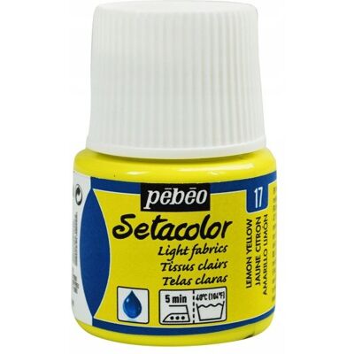 PEBEO Farba Do Tkanin Setacolor Light Farbics 45Ml Jaune PEBEO Farba Do Tkanin Setacolor Light Farbics 45Ml Jaune