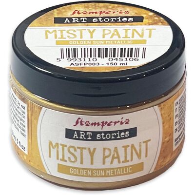 Farba metaliczna Misty Paint Metallic Golden Sun 150ml - Stamperia Art Series Farba metaliczna Misty Paint Metallic Golden Sun 150ml - Stamperia Art Series