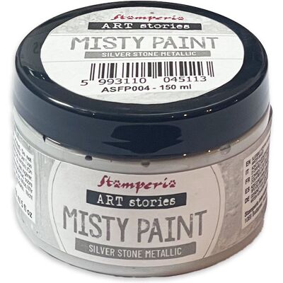 Farba metaliczna Misty Paint Metallic Silver Stone 150ml - Stamperia Art Series Farba metaliczna Misty Paint Metallic Silver Stone 150ml - Stamperia Art Series