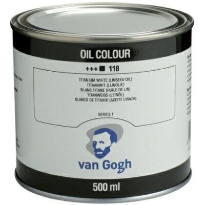 Farba Olejna 500Ml 118 Titanium White (Linseed Oil) Van Gogh Talens Farba Olejna 500Ml 118 Titanium White (Linseed Oil) Van Gogh Talens