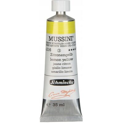 Mussini - ML35 Series 3 - Żółty cytrynowy - Oil Color Mussini - ML35 Series 3 - Żółty cytrynowy - Oil Color