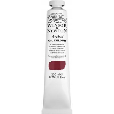Winsor & Newton Farba olejna Winsor&Newton; Artists' Oil Colour 200 ml Alizarin Crimson Winsor & Newton Farba olejna Winsor&Newton; Artists' Oil Colour 200 ml Alizarin Crimson