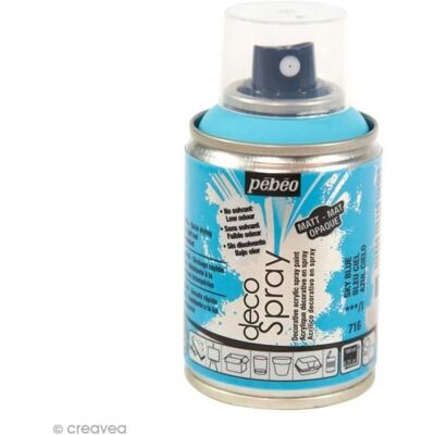 PEBEO Farba - Pébéo - DecoSpray - Niebieski nieba - 100 ml - do działań kreatywnych PEBEO Farba - Pébéo - DecoSpray - Niebieski nieba - 100 ml - do działań kreatywnych