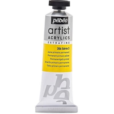 Farba - PEBEO - Ekstra cienka - 37 ml - Żółty z niebieskim odcieniem - Wykończenie błyszczące Farba - PEBEO - Ekstra cienka - 37 ml - Żółty z niebieskim odcieniem - Wykończenie błyszczące