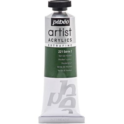 Farba - PEBEO - Zielony Hooker - 37 ml - Ekstra cienka - Błyszcząca Farba - PEBEO - Zielony Hooker - 37 ml - Ekstra cienka - Błyszcząca