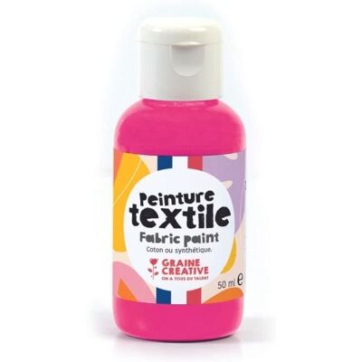 Inny producent Farba tekstylna 50 ml - neonowy róż Inny producent Farba tekstylna 50 ml - neonowy róż