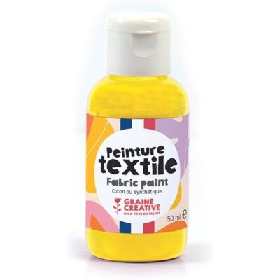Inny producent Farba tekstylna 50 ml - żółta Inny producent Farba tekstylna 50 ml - żółta