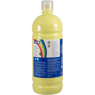 Milan Farba tempera, butelka 1000 ml, cytrynowa Milan Farba tempera, butelka 1000 ml, cytrynowa