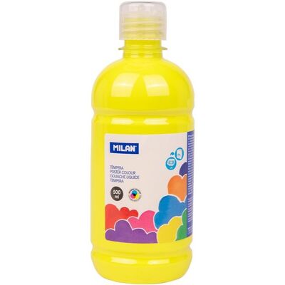 Milan Farba Tempera, Butelka 500 Ml, Cytrynowa Milan Farba Tempera, Butelka 500 Ml, Cytrynowa