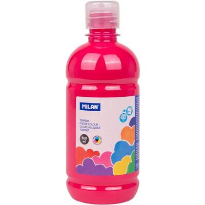 Milan Farba Tempera, Butelka 500 Ml, Magenta Milan Farba Tempera, Butelka 500 Ml, Magenta